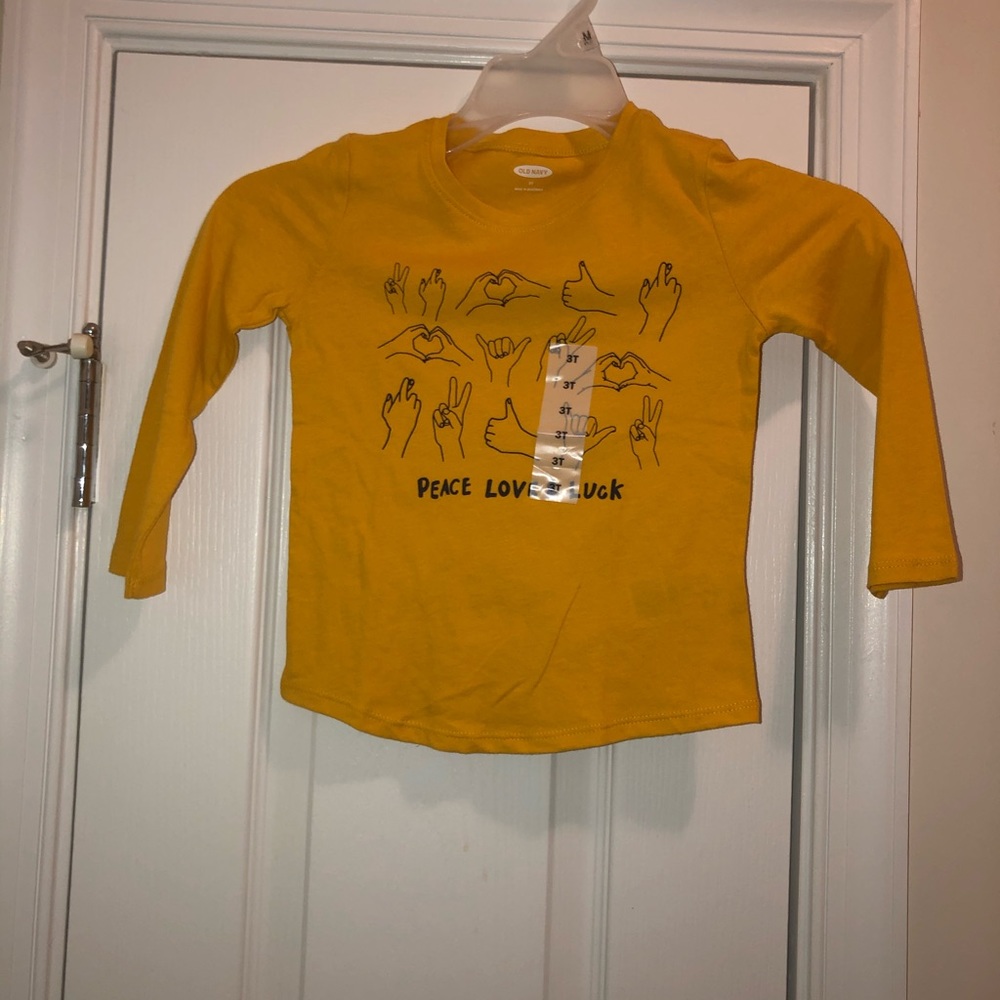 Old Navy Girls Sign Language Top